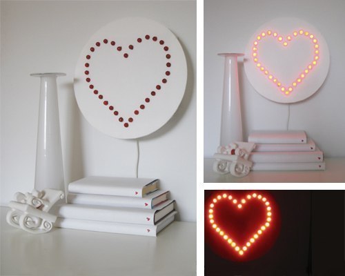 оригинальное бра сердце с подсветкой