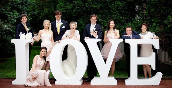 изготовление огромных букв для свадебных фотосесий из пластика и пенопласта