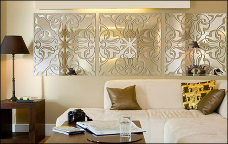 оригинальное украшение гостиной комнаты