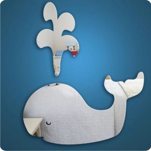 зеркало из акрила в детскую