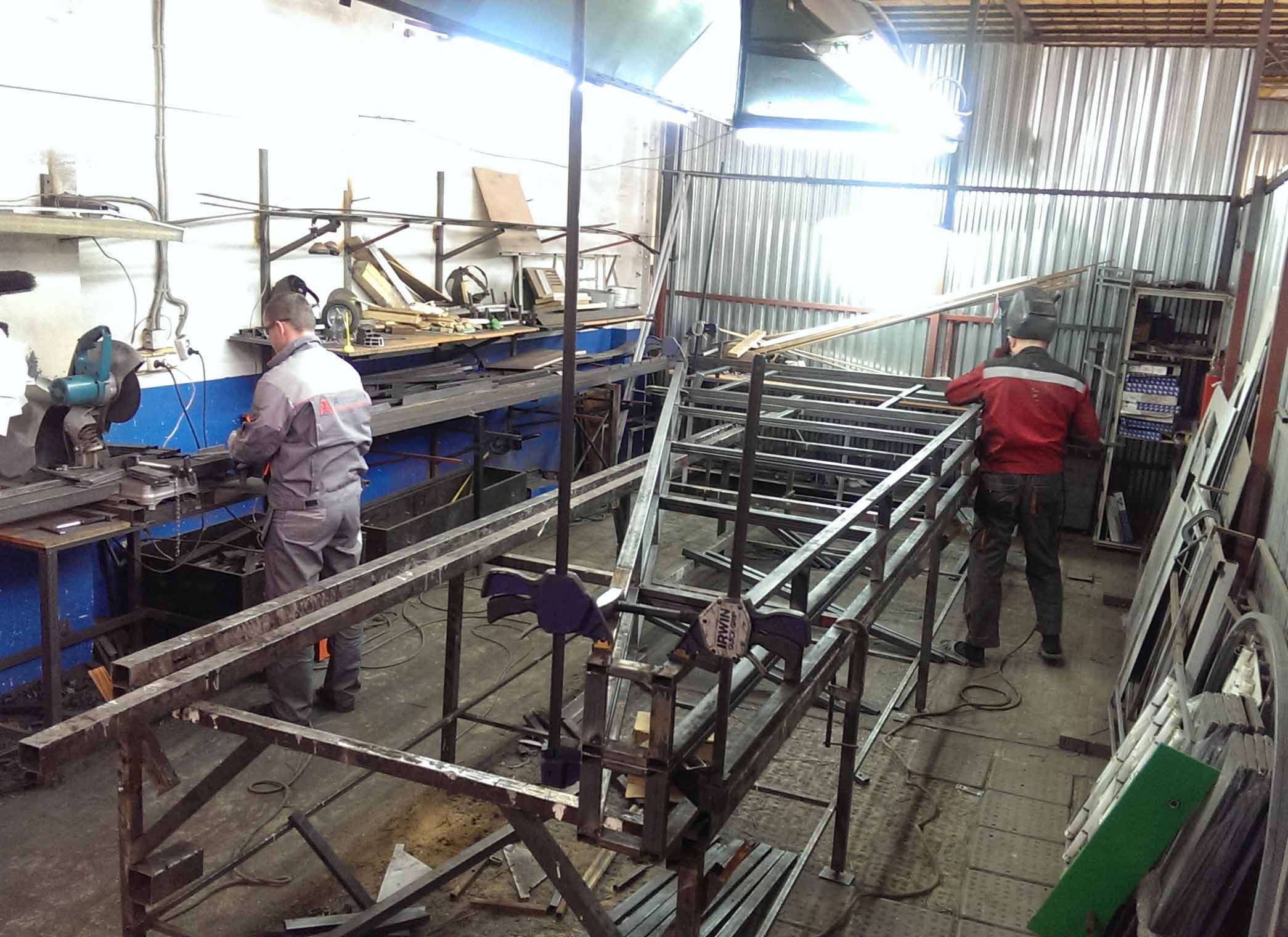 сварка металлических рам