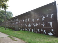 Облицовка фасада здания в Парке Горького